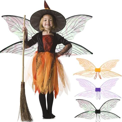 Fairy Wings for Adults, Butterfly Wings for Womens, Women Sparkling Angel Wings Halloween Dress Up Fairy Costumes in Saudi Arabia