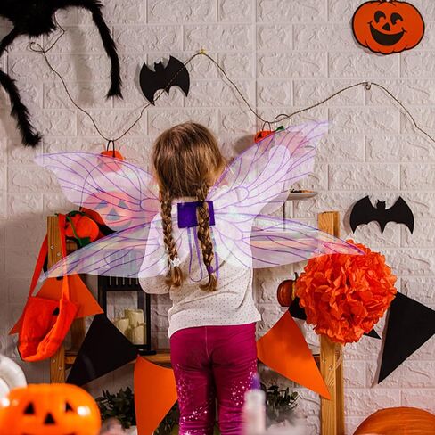 Fairy Wings for Adults, Butterfly Wings for Womens, Women Sparkling Angel Wings Halloween Dress Up Fairy Costumes in Saudi Arabia