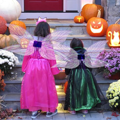 Fairy Wings for Adults, Butterfly Wings for Womens, Women Sparkling Angel Wings Halloween Dress Up Fairy Costumes in Saudi Arabia