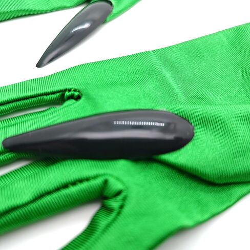 ASVP Shop Halloween Green Witch Costume Cosplay Set – Witch Hat, Green Claw Gloves, Socks & Glasses in Saudi Arabia