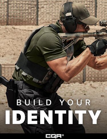 CQR Men's Polo Shirt, Short Sleeve Tactical Shirts, Dry Fit Lightweight Performance Golf Shirts, Outdoor UPF 50+ Pique Shirt in Kuwait