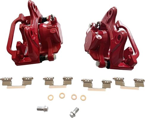 Disc Brake Caliper Assy W/Bracket Rear S5030 High-Temp Red Powder Coated Calipers For 07-20 Cadillac Escalade For 07-20 Chevrolet Avalanche/Silverado 1500/Suburban 1500/Tahoe For 07-20 GMC in Saudi Arabia