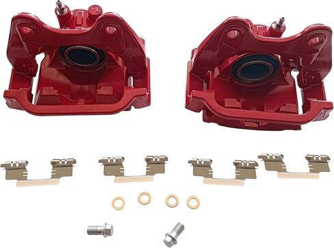 Disc Brake Caliper Assy W/Bracket Rear S5030 High-Temp Red Powder Coated Calipers For 07-20 Cadillac Escalade For 07-20 Chevrolet Avalanche/Silverado 1500/Suburban 1500/Tahoe For 07-20 GMC in Saudi Arabia