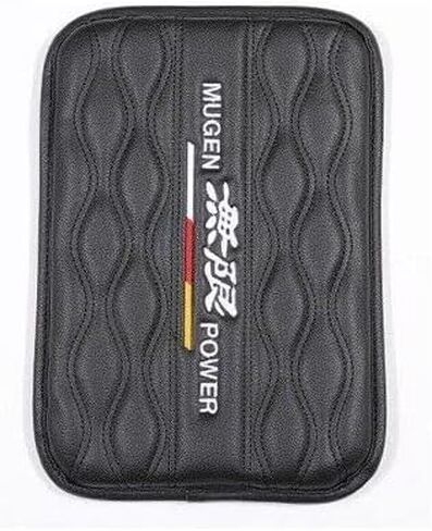 Auto Car Accessory 1x For JDM For MUGEN Leather Car Center Console Armrest Cushion Mat Pad Cover Universal Style_8888 in Saudi Arabia
