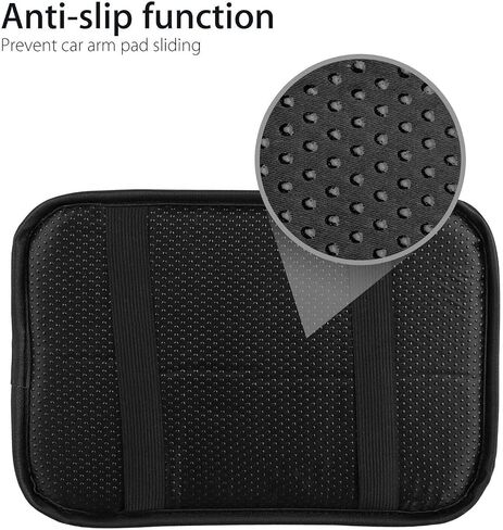Auto Car Accessory 1x For JDM For MUGEN Leather Car Center Console Armrest Cushion Mat Pad Cover Universal Style_8888 in Saudi Arabia