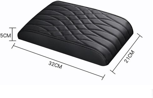 Leather Car Center Console Armrest Mat, for Audi Q5 SUV FY/80A 2017 2018 2019 2020 2021 2022 2023 2024 Car Armrest Box Pad Cover, Waterproof Seat Protector,Brown, normal in Saudi Arabia
