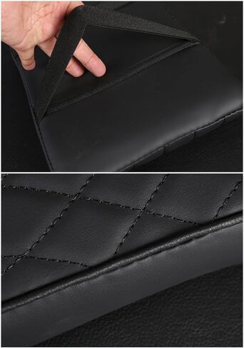 Leather Car Center Console Armrest Mat, for Audi Q5 SUV FY/80A 2017 2018 2019 2020 2021 2022 2023 2024 Car Armrest Box Pad Cover, Waterproof Seat Protector,Brown, normal in Saudi Arabia