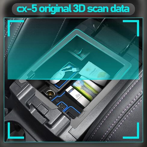 Gah 2024 CX 5 Center Console Organizer Armrest Console Glove Storage Box CX-5 Accessories Insert Tray Container Compatible with Mazda CX5 2017-2025 with Mats in Saudi Arabia