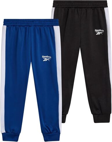Reebok Toddler Boys Joggers - 2 Pack Tricot Fleece Sweatpants for Toddlers and Little Boys - Athletic Performance Track Pants in Saudi Arabia