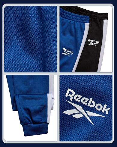 Reebok Toddler Boys Joggers - 2 Pack Tricot Fleece Sweatpants for Toddlers and Little Boys - Athletic Performance Track Pants in Saudi Arabia