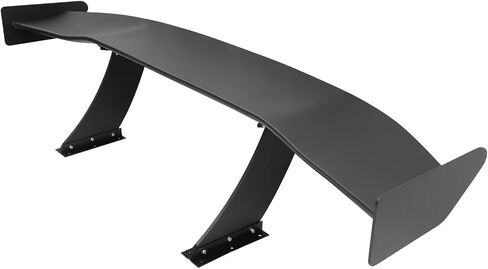 FREEMOTOR802® Universal Fitment GT Trunk Spoiler, Unpainted Black 57'' V1 ABS Spoiler Blade + V1 Aluminum Leg Brackets + V4A Spoiler Legs + V4D Side Plates, Adjustable Rear Trunk Racing Spoiler Wing in Saudi Arabia