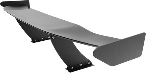 FREEMOTOR802® Universal Fitment GT Trunk Spoiler, Unpainted Black 57'' V1 ABS Spoiler Blade + V1 Aluminum Leg Brackets + V4A Spoiler Legs + V4D Side Plates, Adjustable Rear Trunk Racing Spoiler Wing in Saudi Arabia