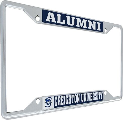 Desert Cactus Creighton University Car Accessories Bluejays Metal License Plate Frame and Tag Holder for Front or Rear of Car (Alumni) in Saudi Arabia