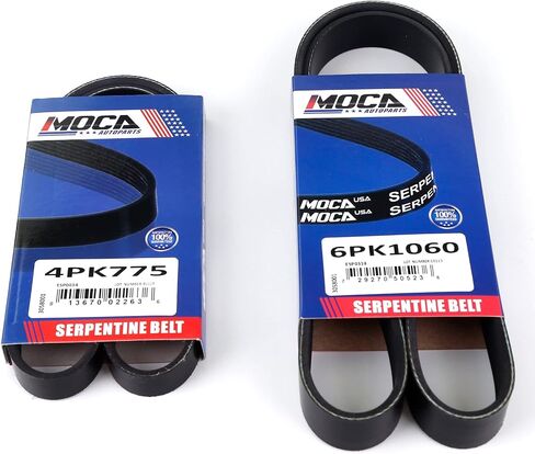MOCA AUTOPARTS 2 قطعة أحزمة سيربنتين EPDM تناسب نيسان كويست، مورانو، ماكسيما in Saudi Arabia