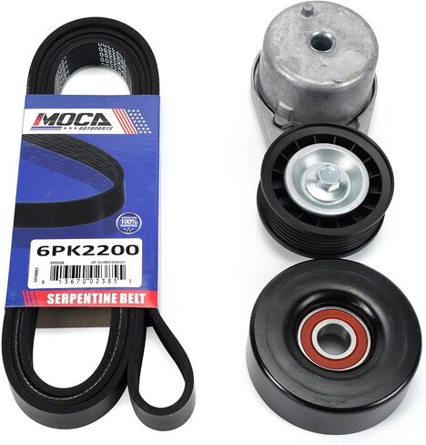 طقم مكونات حزام سيربنتين MOCA متوافق مع 01-11 لفورد رينجر 4.0L، 00-05 لفورد إكسبلورر 4.0L، 01-09 لمازدا B4000 4.0L، 00-01 لميركوري ماونتينير 4.0L in Saudi Arabia