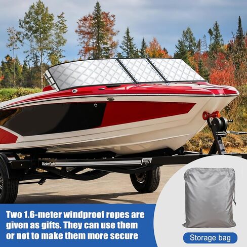 Boat Windshield Cover Fits for A Variety of Boat Windshields and Most Deep V Walk Through Windshields, Waterproof, UV Resistant, Dust-Proof | 105"x 25" in Saudi Arabia