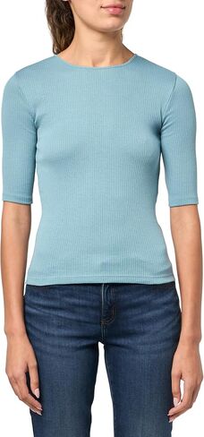 Vince Women's Rib Elbow Sleeve Crew Nk in Saudi Arabia