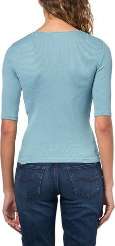 Vince Women's Rib Elbow Sleeve Crew Nk in Saudi Arabia