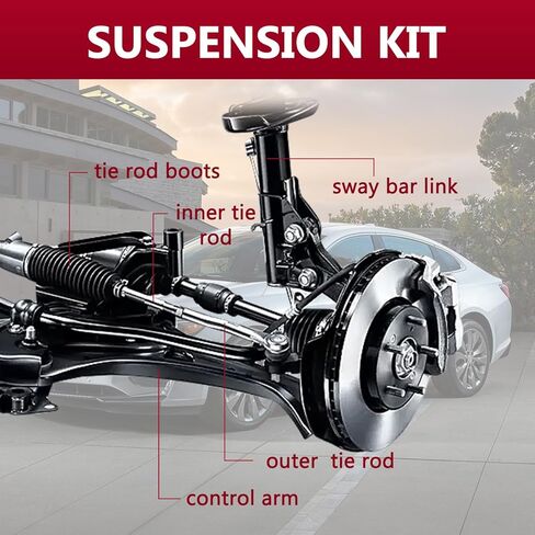 2 قطعة ذراع التحكم السفلي الأمامي الأيسر الأيمن مع استبدال وصلة كروية لـ 2013-2016 شيفروليه ماليبو، 2011-2017 بويك ريجال in Kuwait
