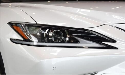غطاء المصباح الأمامي للسيارة متوافق مع لكزس ES ES200 ES260 ES300 ES350 2018 2019 2020 غطاء للمصابيح الأمامية غطاء بلاستيكي زجاجي خفيف ملحقات السيارة (1 قطعة يمين) in Saudi Arabia