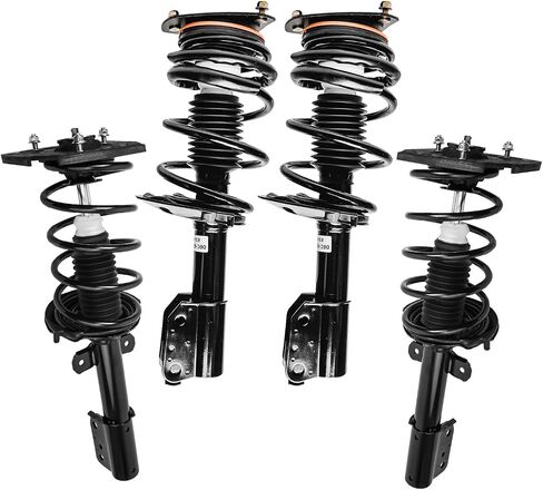 Detroit Axle - Struts for 2004-2013 Chevrolet Impala Monte Carlo 2005-2009 Buick LaCrosse [17" inch Wheels Exc Air & Electric Assist] Complete Front Rear Strut Shock with Coil Spring Replacement Ready in Saudi Arabia