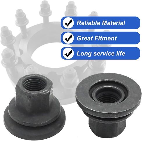 10Pcs 611-936 Wheel Nut, Replacement for Dodge/Ram 3500 4500 5500 Models, Replaces 6509424AA in Saudi Arabia