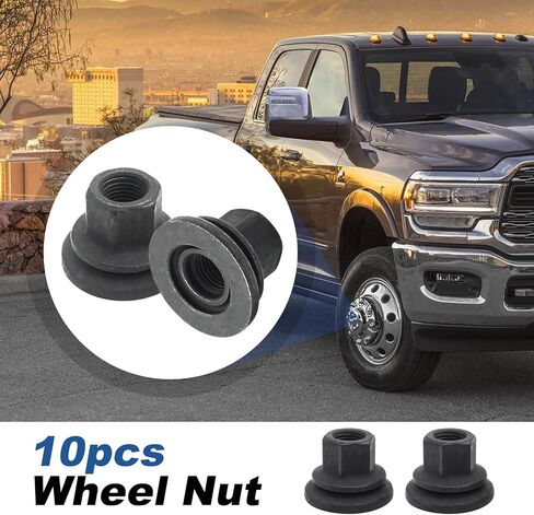 10Pcs 611-936 Wheel Nut, Replacement for Dodge/Ram 3500 4500 5500 Models, Replaces 6509424AA in Saudi Arabia
