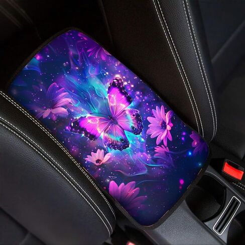 Halloween Car Center Console Cushion Pad Skull Rose Center Console Cover Easy to Install Car Decor Accessories Auto Universal Interior Accessories Cars Arm Rest Cover in Saudi Arabia