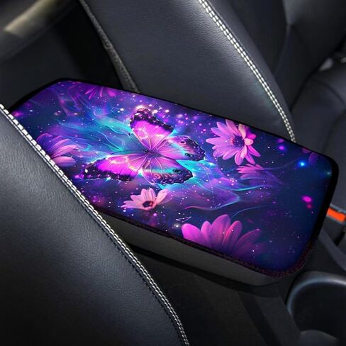 Halloween Car Center Console Cushion Pad Skull Rose Center Console Cover Easy to Install Car Decor Accessories Auto Universal Interior Accessories Cars Arm Rest Cover in Saudi Arabia