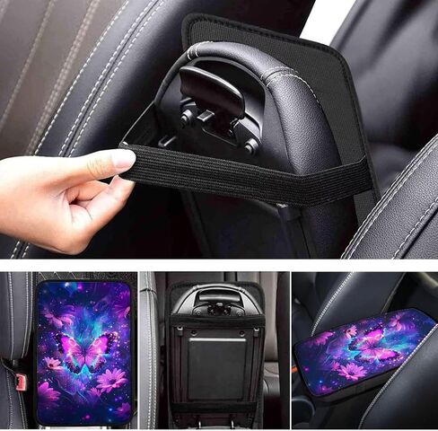 Halloween Car Center Console Cushion Pad Skull Rose Center Console Cover Easy to Install Car Decor Accessories Auto Universal Interior Accessories Cars Arm Rest Cover in Saudi Arabia