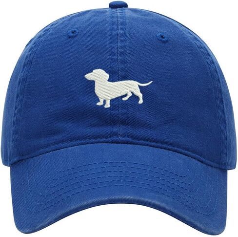 Men's Baseball Cap Dachshund Embroidered Washed Cotton Vintage Dad Gifts Hat in Kuwait