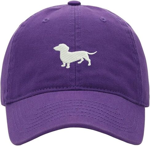 Men's Baseball Cap Dachshund Embroidered Washed Cotton Vintage Dad Gifts Hat in Kuwait