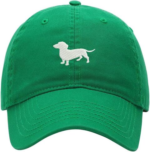 Men's Baseball Cap Dachshund Embroidered Washed Cotton Vintage Dad Gifts Hat in Kuwait