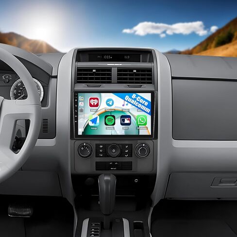 1G+32G Android 13 Car Stereo with Wireless Apple Carplay Android Auto for 2008-2012 Ford Escape Mazda Tribute 9 Inch Touchscreen Car Radio with GPS Navigation WiFi HiFi Bluetooth FM RDS Backup Camera in Saudi Arabia
