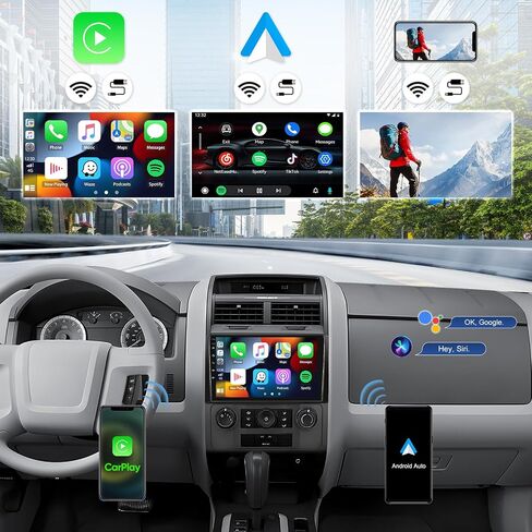 1G+32G Android 13 Car Stereo with Wireless Apple Carplay Android Auto for 2008-2012 Ford Escape Mazda Tribute 9 Inch Touchscreen Car Radio with GPS Navigation WiFi HiFi Bluetooth FM RDS Backup Camera in Saudi Arabia