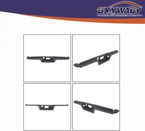 GXYWADY Black Rear Bumper Top Step Pad Cover Replacement for F-150 2021 2022 2023 Replacement for ML3Z17B807DB with Tow with Park Assist Sensor Holes in Saudi Arabia