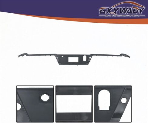 GXYWADY Black Rear Bumper Top Step Pad Cover Replacement for F-150 2021 2022 2023 Replacement for ML3Z17B807DB with Tow with Park Assist Sensor Holes in Saudi Arabia