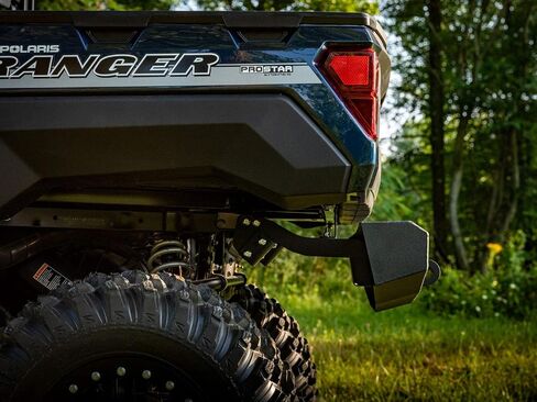 مصد خلفي SuperATV Winch جاهز لـ 2013-2019 Polaris Ranger XP 900، 2014-2019 Ranger XP 900 Crew، 2 حوامل على شكل حرف D، صفائح معدنية سميكة 3 مم، أسود متجعد، انظر الملاءمة، صنع في الولايات المتحدة الأمريكية in Saudi Arabia
