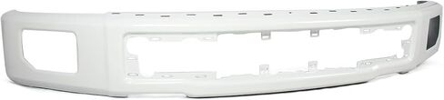 Oxford White Steel Front Bumper Compatible with 2015-2017 Ford F150 Truck Face Bar W/Fog Light Holes Replace for FL3Z17757FAPTM，FO1002424 in Saudi Arabia