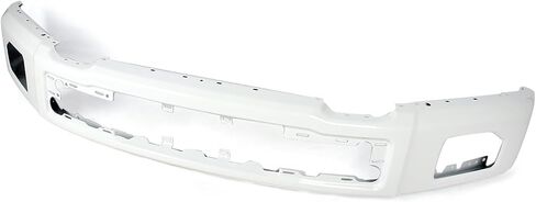 Oxford White Steel Front Bumper Compatible with 2015-2017 Ford F150 Truck Face Bar W/Fog Light Holes Replace for FL3Z17757FAPTM，FO1002424 in Saudi Arabia