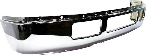مصد Garage-Pro لسيارة Ford F-450 F-550 Super Duty 2005-2007 من الصلب الكروم الأمامي للنماذج ذات فتحات مضيئة يستبدل # 5C3Z17757FA FO1002396 in Saudi Arabia