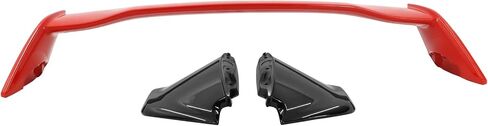 IKON MOTORSPRTS, Trunk Spoiler Compatible with 2022-2025 Subaru WRX, Painted M6Y Ceramic White Spoiler with Gloss Black Legs 2015 STI Style ABS Plastic Rear Wing Deck Lid Spoiler Tail Lip, 2023 in Saudi Arabia