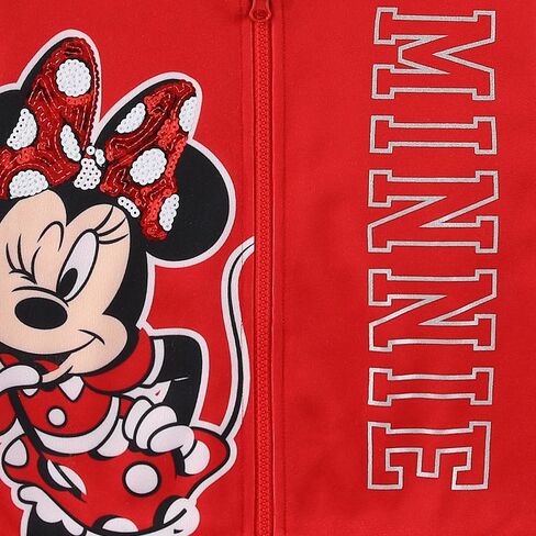 Disney Minnie Mouse Girls Zip Up Hoodie with Bow and Ears for Toddler and Big Kids in Saudi Arabia