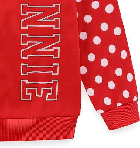 Disney Minnie Mouse Girls Zip Up Hoodie with Bow and Ears for Toddler and Big Kids in Saudi Arabia