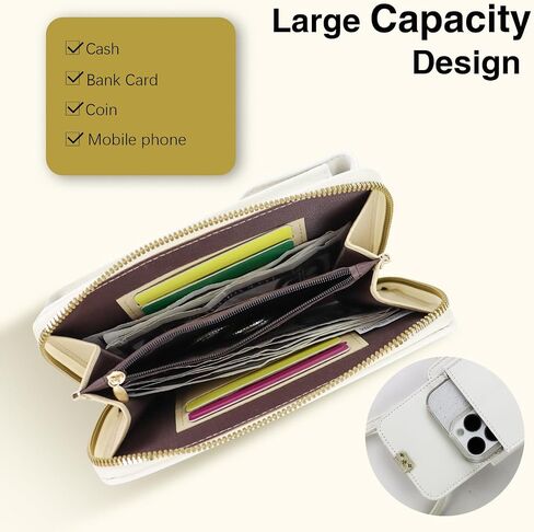 Small Crossbody Bags for Women, PU Leather Phone Purse Wallet, Mini Crossbody Purse with Adjustable Shoulder Strap in Saudi Arabia