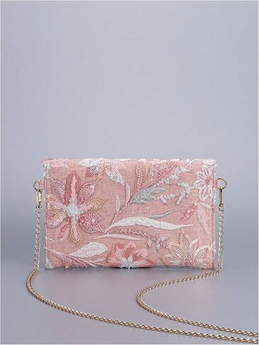SweatyRocks Women's Sequin Purse Floral Evening Handbags Crossbody Bag Wedding Party Clutch Purses in Saudi Arabia