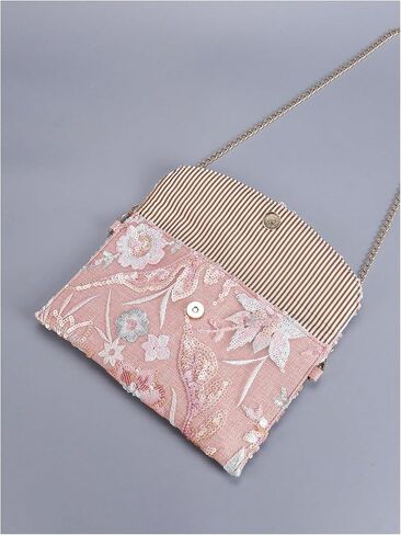 SweatyRocks Women's Sequin Purse Floral Evening Handbags Crossbody Bag Wedding Party Clutch Purses in Saudi Arabia
