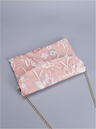 SweatyRocks Women's Sequin Purse Floral Evening Handbags Crossbody Bag Wedding Party Clutch Purses in Saudi Arabia