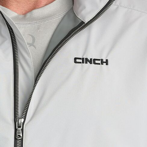 Cinch Men's Grey Zip Essentials Golf Jacket in Saudi Arabia