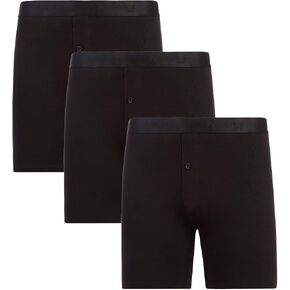 MeMoi 3 Pair Men's Cool Cotton Stretch Classic-Fit Tag-Free Boxer Shorts in Kuwait